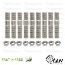 9 tuercas de escape de acero inoxidable para Mazda MX5 Miata NA NB NC 1.6 1.8