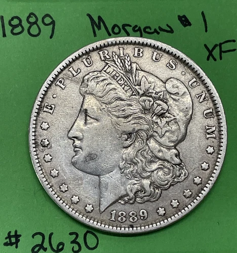1889-P Morgan Silver Dollar $1 XF Extremely Fine 90% Silver
