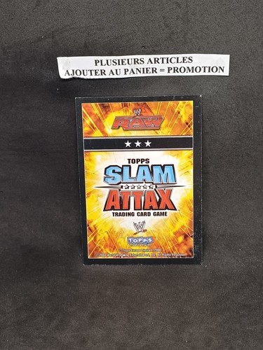 CARTES CATCH SLAM ATTAX TOPPS WWE TRADING CARD 2008 aux choix liste déroulante - Photo 197 sur 307