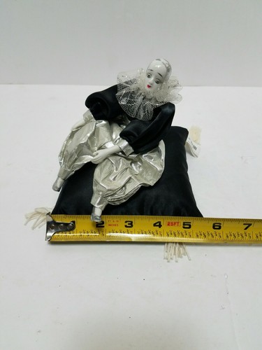 Seymour Mann Clown Doll Porcelain Painted Face Hands Feet Cloth Body Pillow 1985 - Picture 7 of 8