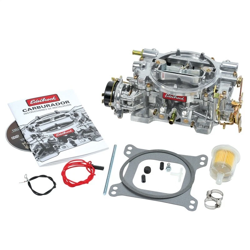 Edelbrock Carburetor Performer Series 4-Barrel 600 CFM Electric Choke Satin - Image 2 of 4