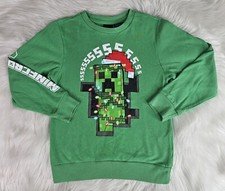 Mad Engine Minecraft Christmas Sweatshirt Green with MINECRAFT SZ M 