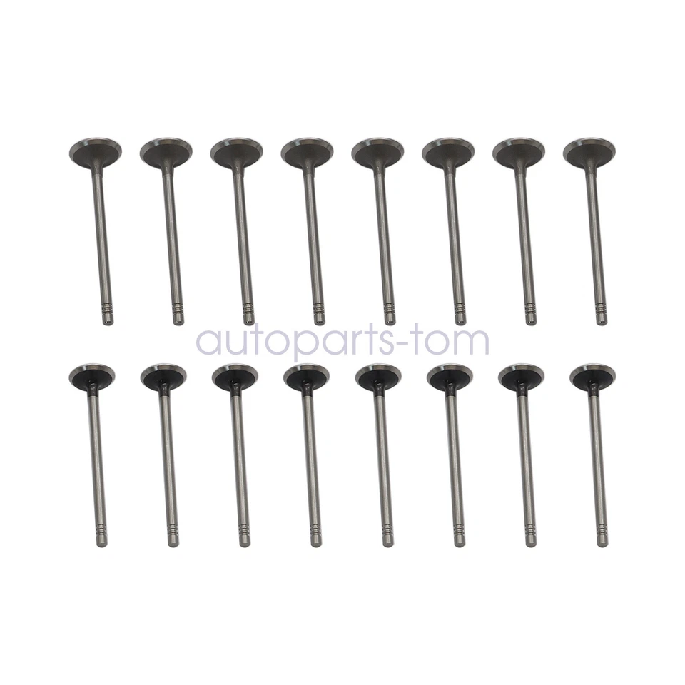 Válvulas de escape de admisión de 16 piezas para Buick Cadillac Chevrolet 2011-19 1,4 L DOHC Turbo Foto 4 de 4
