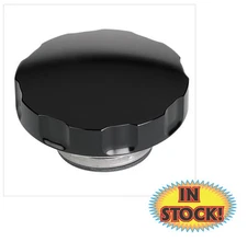 Billet Specialties BLK75125 - Notch Grip 16 lb Aluminum Radiator Cap - Black
