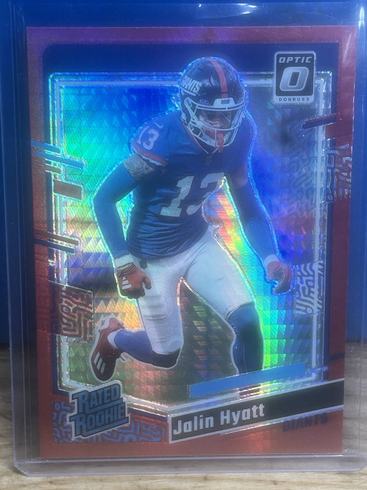 2023 Panini Donruss Optic - Rated Rookie Red Hyper Prizm #279 Jalin Hyatt (RC)