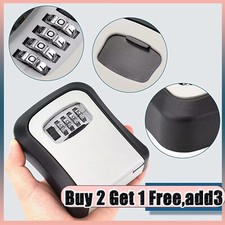 OUTDOOR WALL MOUNTED KEY SAFE BOX WITH 4 DIGIT CODE LOCK HIGH SECURITY STORAGE