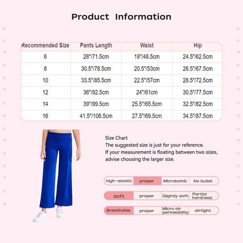 Kid Girl's Toursers Loose Pants Dance Sweatpants Beach Tracksuit Casual Fit - Picture 32 of 45