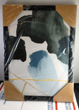 Framed Canvas Print Art Wall Hanging Abstract Contemporary Modern Decor 15"x11"
