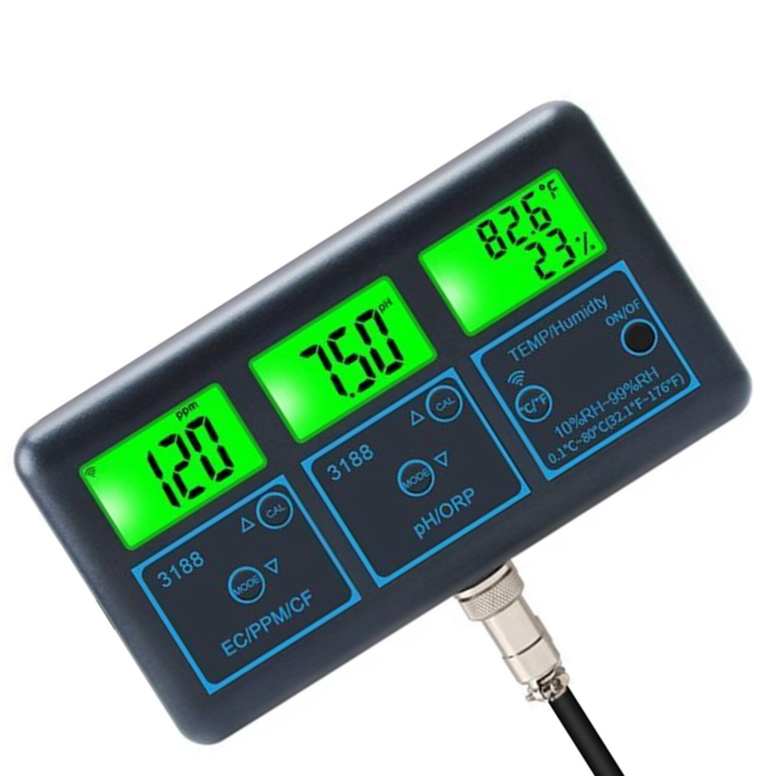 Smart Monitor Fish Tank WIFI SPA Pool Water Quality Meter PH ORP EC PPM Tester