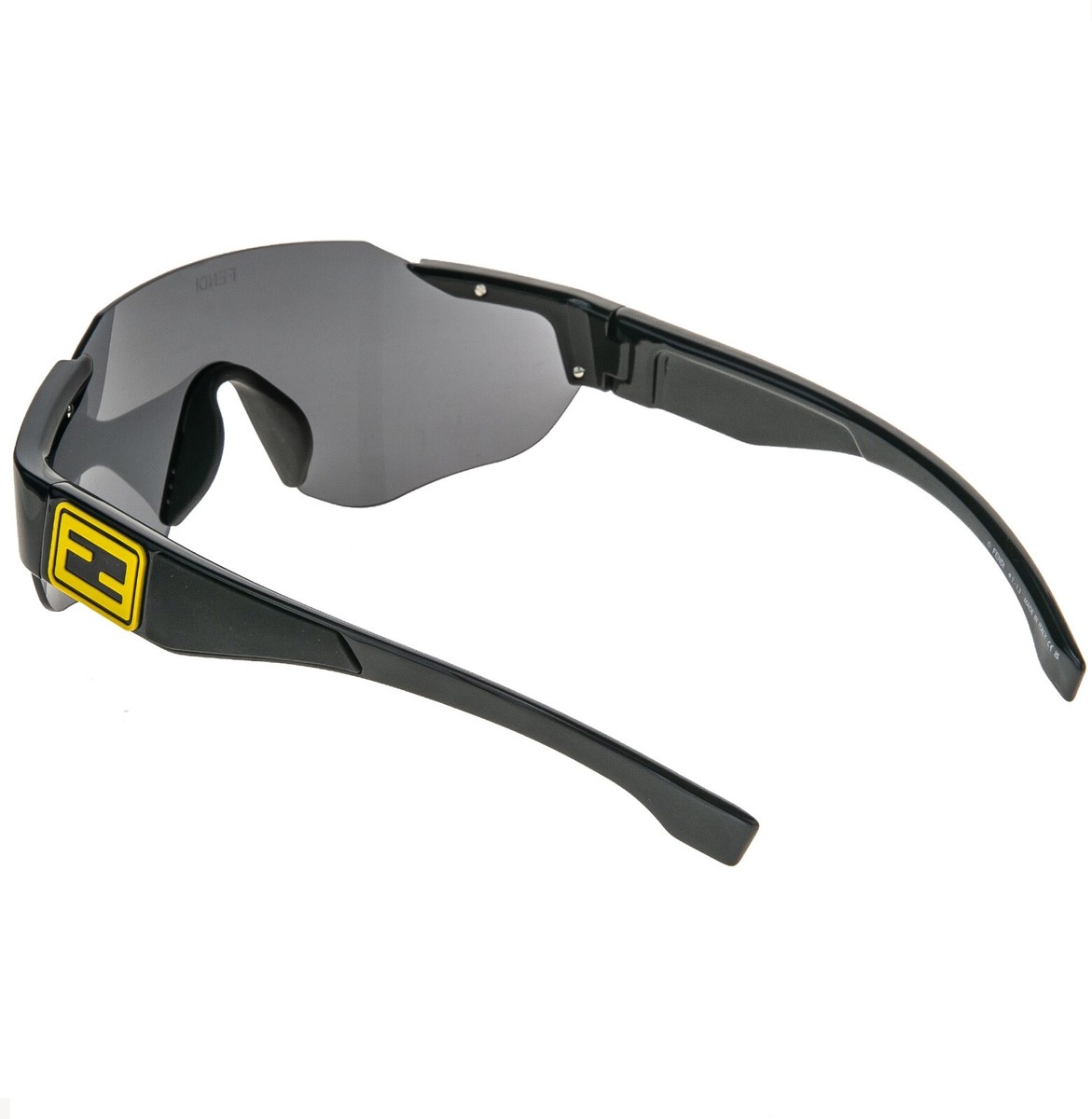 FENDI SPORT Baguette 40088 Black Yellow Wrap Lanyard Mask FENDI SPORT Baguette 40088 Black Yellow Wrap Lanyard Mask