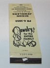 Matches Matchbook Cover Dixon Jewelers Watch & Jewelry Repairing Entire Family — photo 2