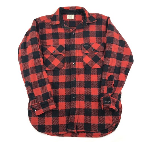 Vintage SEARS Flannel Wool Shirt Jacket 