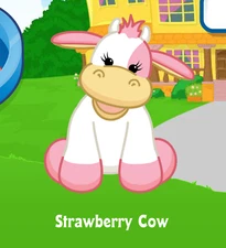Webkinz Strawberry Cow Virtual PET Adoption Code Only Message Webkinz Cow Pet !