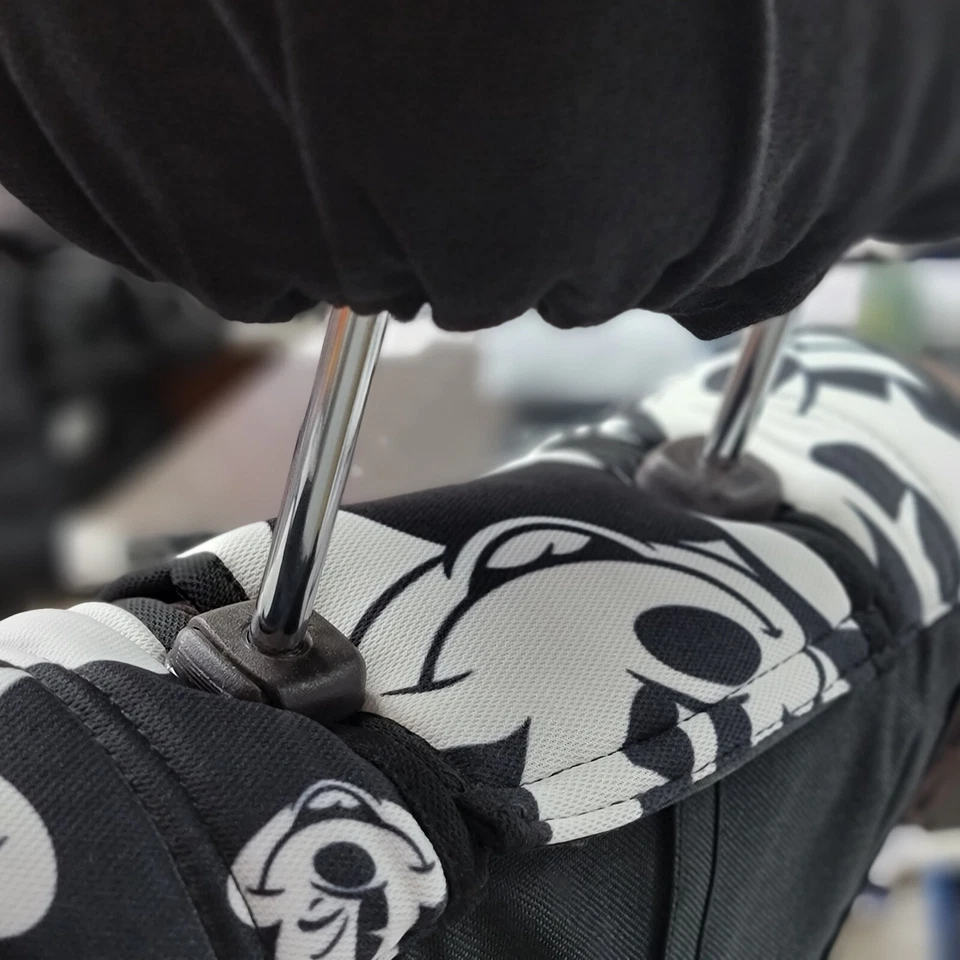 Nuevo juego de alfombrillas delanteras de ajuste universal para BMW Mickey Mouse para asiento de auto camioneta Foto 3 de 4