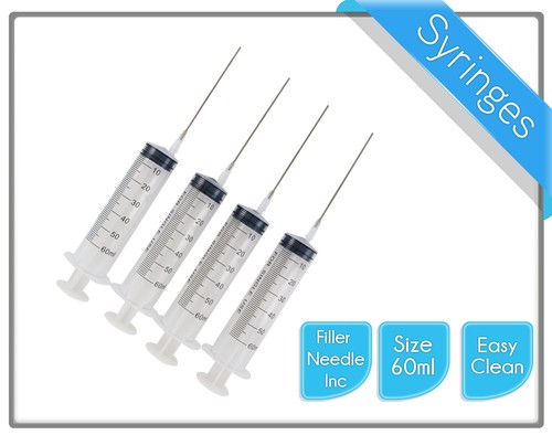 60ml Syringe & Needles To Refill Ink Cartridges & CISS System 1, 2, 4 or 6 set - Picture 3 of 5