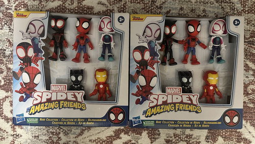 NUOVO! Marvel Spidey and His Amazing Friends Hero Collection Confezione da 5 SPEDIZIONE GRATUITA! - Foto 1 di 2