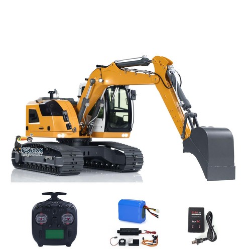 1/14 R920 JDM-208 Metal Hydraulic RC Excavator ST8 Radio 2Arm RTR Digger Sound - Picture 4 of 24