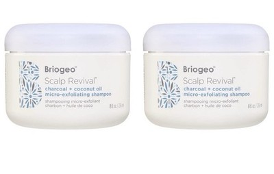 Briogeo Scalp Revival Charcoal Coconut Oil Micro-Exfoliating Shampoo 2x8oz NEW