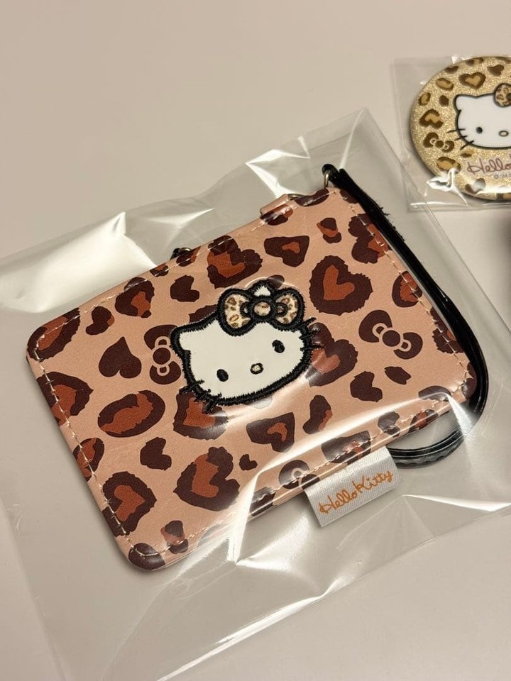 Hello Kitty leopard print stuffed animal and card case batch set | eBay