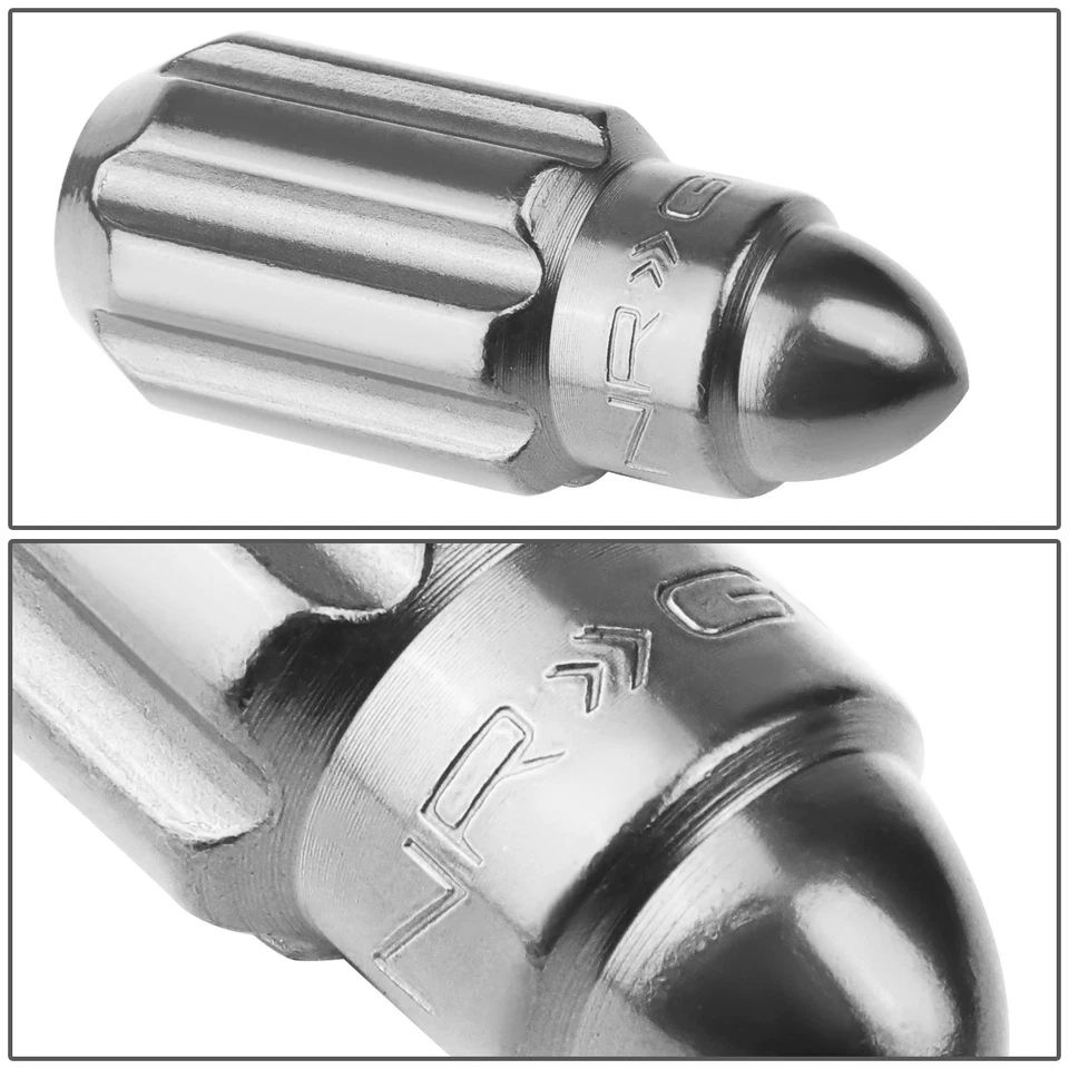 NRG INNOVATIONS LN-LS500SL-21 M12X1.5 20 PIEZAS TUERCA DE EXTREMO EN FORMA DE BALA DE 50 MM + LLAVE Foto 4 de 4