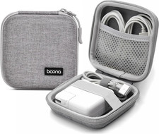 Small Travel Carrying Storage Case, 4.4"x4.4" Charger Organizer, Pouch compatibl