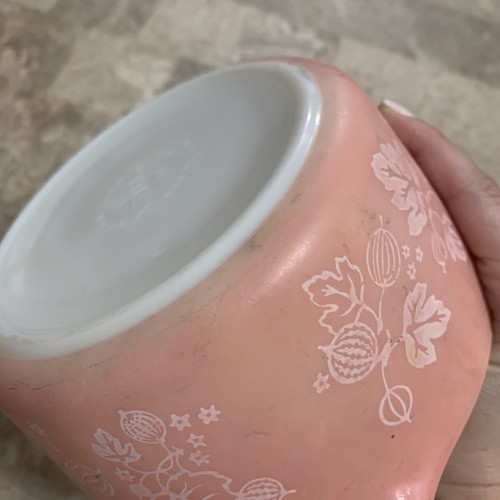 *for restoration* Pyrex Gooseberry 1 QT 473 Cinderella Nesting Bowl Casserole - Picture 8 of 24