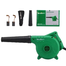 110V Leaf Blower Vaccum Corded Green 5-Amp Variable Speed Handheld All-purpose