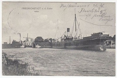 AK Friedrichstadt a. d. Eider Hafen, Schiff, Boot