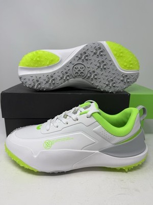 G/FORE G/18 White Nimbus Gecko Green Spikeless Golf Shoes GUF000001 Men's Sizes