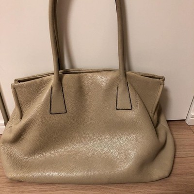 Jil Sander Leather Tote Bag Greige women Bag Original Collection
