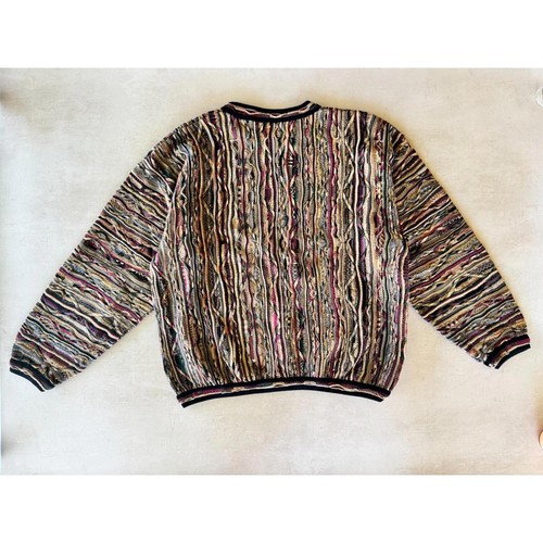 Tundra Men’s M 90s Vintage Sweater 3D Knit Pullover - Picture 5 of 9