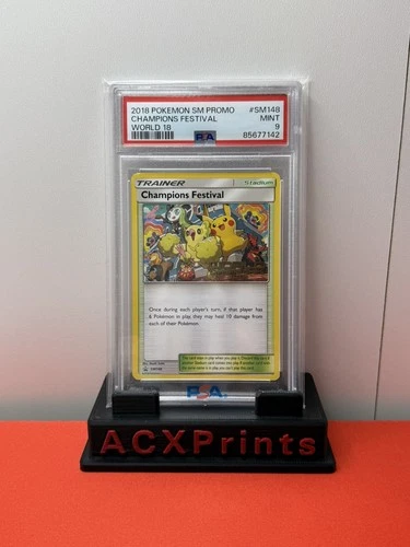 2018 Pokemon SM Promo World 2018 #SM148 ENGLISH Champions Festival PSA 9 MINT