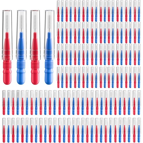 Interdental Brush, Flossing Head,Easy Use Tooth Cleaning Tool 176 Count (2.5m...