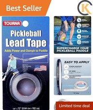 1/4 inch Pickleball Paddle Lead Tape - Easily Customizable Stability Accessory