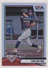2019 Panini USA Baseball Stars & Stripes Longevity Sapphire /49 Zach Watson 1u6