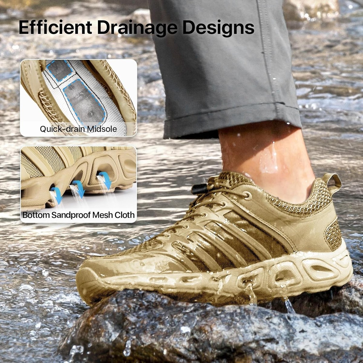 Free Soldier Water Shoes Quick Dry Hiking Breathable Lightweight Shoes 11.5‎ New Free Soldier Tactical Quick Drying Lightweight Sport  main image 2