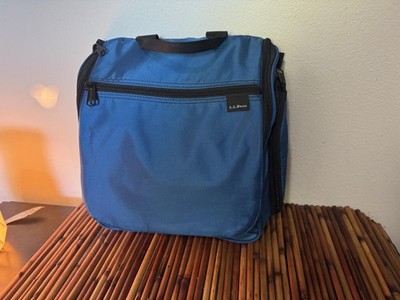 L.L.Bean Blue Hanging Travel Toiletry Organizer Shower Kit Bag