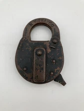 VTG Corbin "N. Y. Tel. Co." Chain Padlock Made in USA 3.5X2.5'' NO Key No Chain