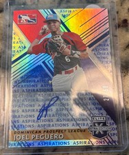 2019 Elite Extra Editions Aspirations Blue Joel Pegureo #190 