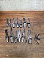 K488 Lot of Vintage Leather Working Hole Cutter Arch Punches - OSBORNE etc