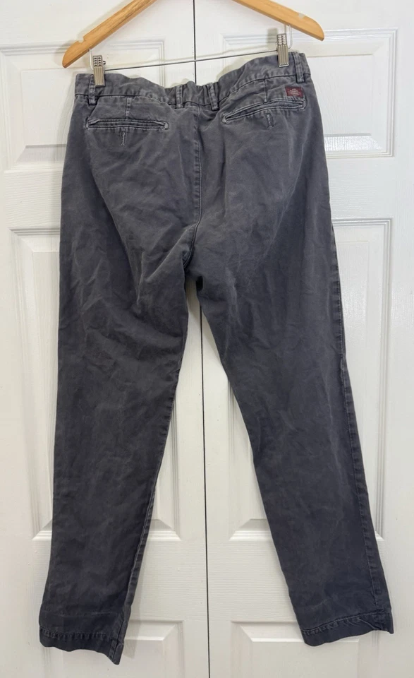 Pantalones Ems of Masons Para Hombre 32x33 Caqui Pierna Recta Calce Regular Chino Italiano Gris Foto 3 de 4