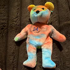 Salvino's Bamm Beano's Ken Griffey Jr. 24 Beanbag Plush Bear 1998 Vintage tags