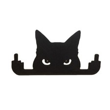 Fence Decoration Middle Finger Cat Black Rabbit Ornament  Easter