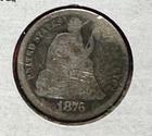 1876CC US Seated LIBERTY SILVER Dime! "Carson City" High in Demand! Good Details