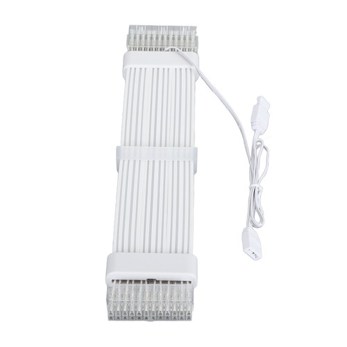 24 Pin RGB Power Extension Cable Kit ARGB 18AWG Silver Plated Wire Power NEW - Afbeelding 6 van 12