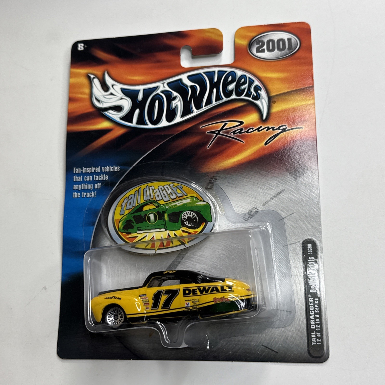 Hot Wheels Racing 2001 Tail Dragger #17 DeWalt Matt Kenseth Die Cast New On Card