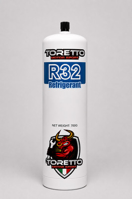 TORETTO Kältemittel 700g R32 VOLL KLIMAANLAGE & Wärmepumpe, Mehrwegflasche