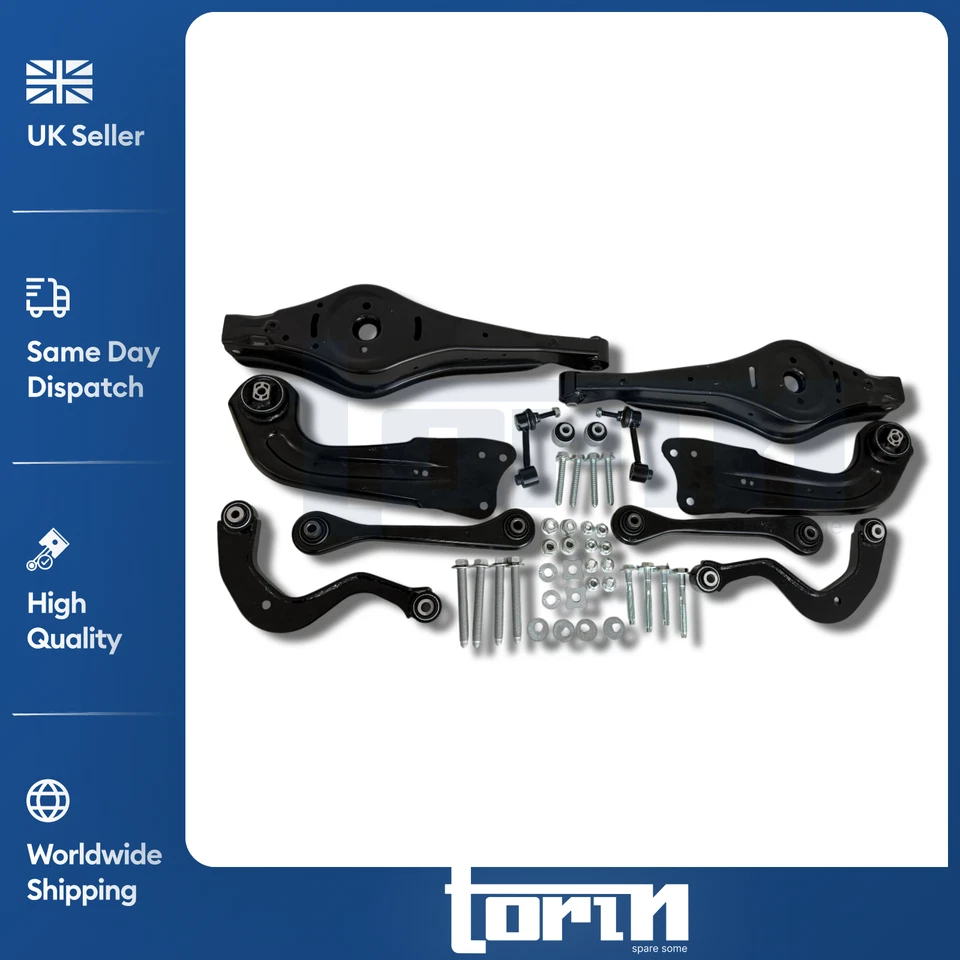REAR SUSPENSION WISHBONES TRACK CONTROL ARMS KIT FULL SET FOR VW AUDI SKODA SEAT - Image 3 of 4