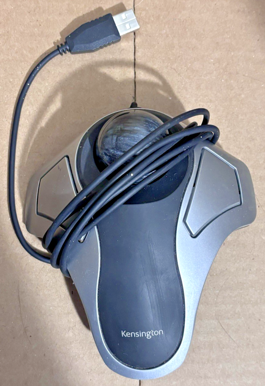 Kensington 64327 Orbit Optical Trackball Mouse USB 2.0 - Black/Silver