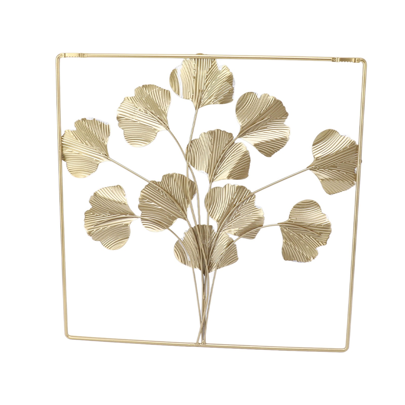 New Metal Leaf Wall Art Decor Luxurious Metal Ginkgo Biloba Wall Hanging
